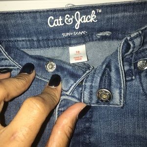 Girls embroidered comfy fit slim jeans! Sz 10